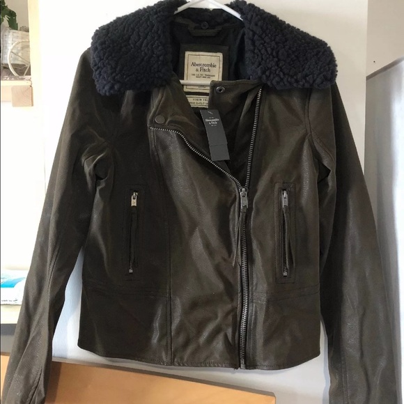 abercrombie suede jacket